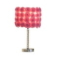 thumbnail image 2 of Benjara BM231814 Bloom Roses Drum Shade Table Lamp with Twisted Acrylic Base, Pink, 2 of 5