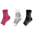 thumbnail image 5 of Compression Socks Ankle Bandage Open Toe Plantar Fasciitis Socks Pain Relief Sleeves, 5 of 5