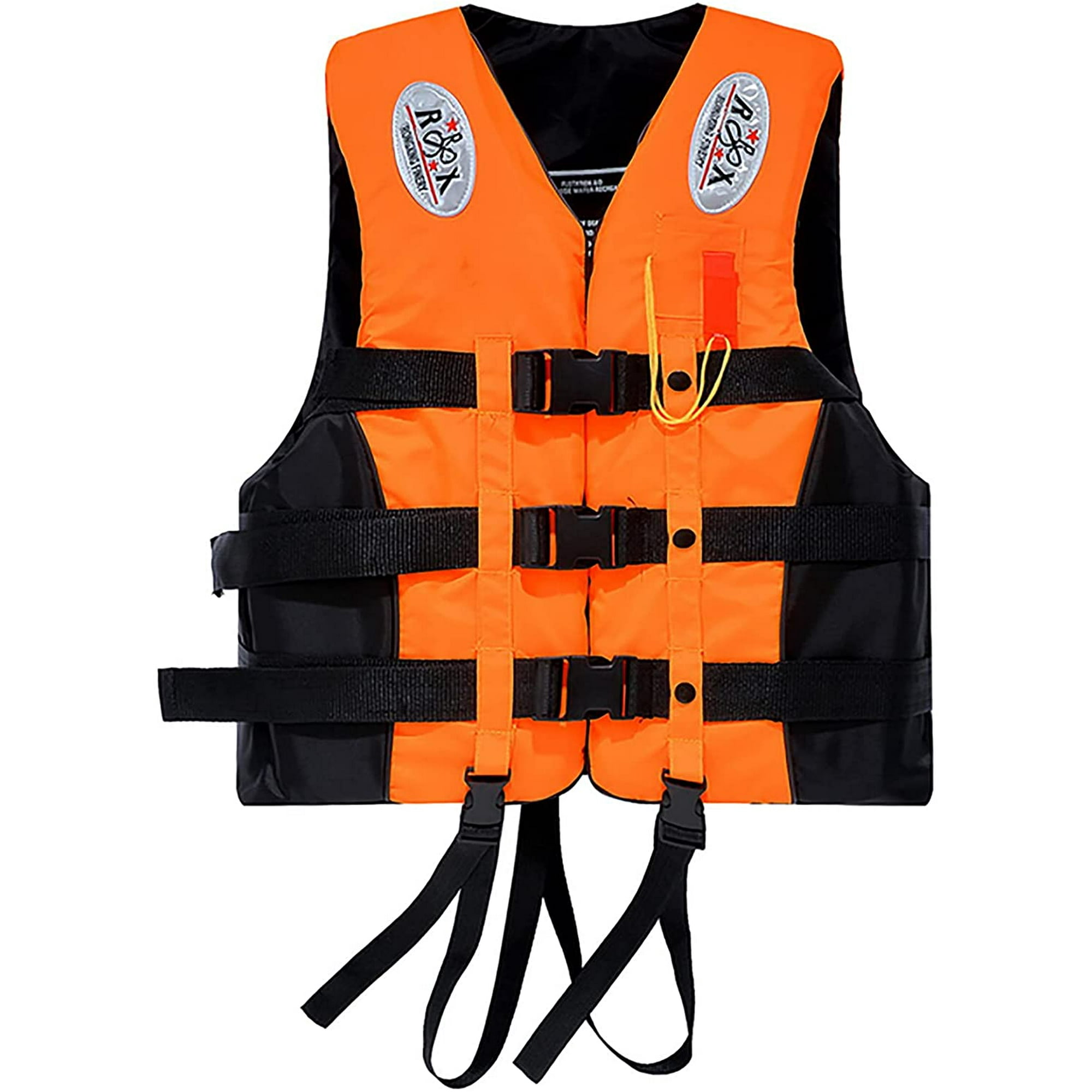 Life Jacket for Adult Kids 360 Reflective Strip Lifeguard Whistle Portable Snorkel Flotation Safety Jacket Buoyancy Aid Swim Jackets for Watersports Kayaking Boating Walmart
