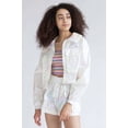 thumbnail image 4 of Ragstock White Pearlized Cropped Windbreaker, 4 of 4