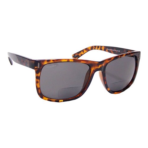 coyote eyewear polarized +1.50 reader sunglass, tortoise frame/gray
