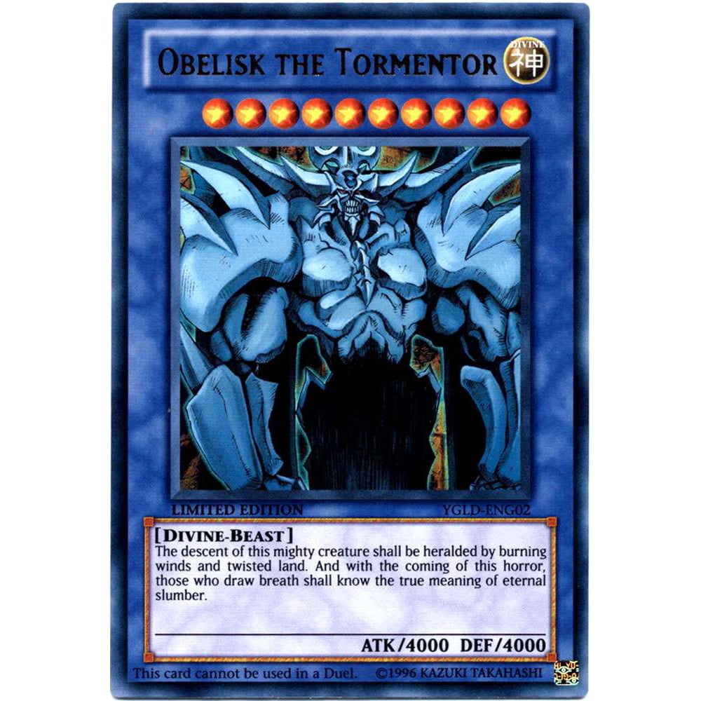 YuGiOh Yugi's Legendary Decks Obelisk the Tormentor YGLDENG02