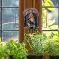 thumbnail image 5 of Estatua de enano de resina de gnomo divertido, adorno de jardín, decoración de árbol de patio Sincero Electrónica, 5 of 5