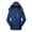 Blue, variant on Lolmot Heated Jackets for Men Three Charging Intelligent Heating Cotton Padded Jacket Hooded Pocket Zipper Solid Fashion Leisure Travel Heating Charge Jacket Winter Coats