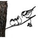 thumbnail image 2 of Pájaro de metal, silueta de acero, decoración de arte de pared de metal, pájaro en rama, estatua de pájaro de metal, tocón de árbol, rama de pájaro para patio trasero, jardín de casa,, 2 of 6
