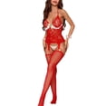 thumbnail image 1 of Conjunto De Lencería Gibobby Estilo Navideño Mujer Body Sin Malla Rojo Talla Única, 1 of 5