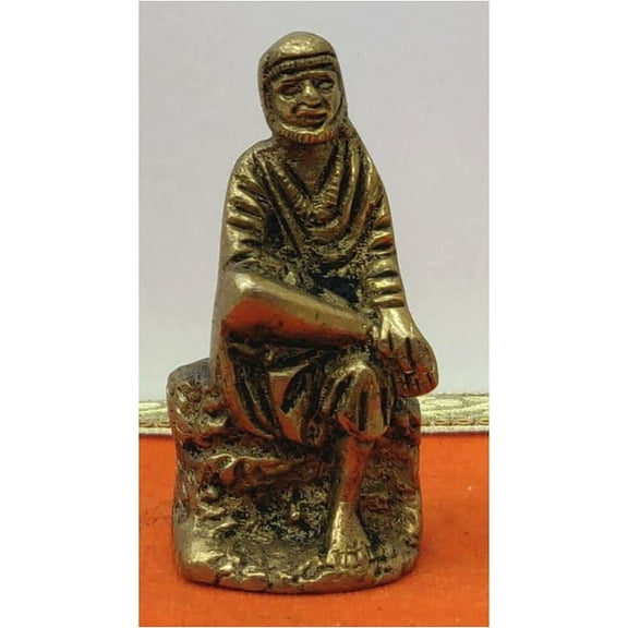 Brass Sai Baba Idol Hindu God Saibaba Statue Indian Handmade Statue Saibaba Figurine Sai Baba Sculpture Sai Nath Ji Handcrafted God Statue Sai Baba Murti for Pooja Items - AtoZ India Cart