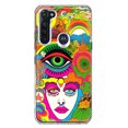 thumbnail image 1 of MUNDAZE Motorola Moto G Stylus Shockproof Clear Hybrid Protective Phone Case Neon Rainbow Psychedelic Trippy Hippie Daydream, 1 of 5