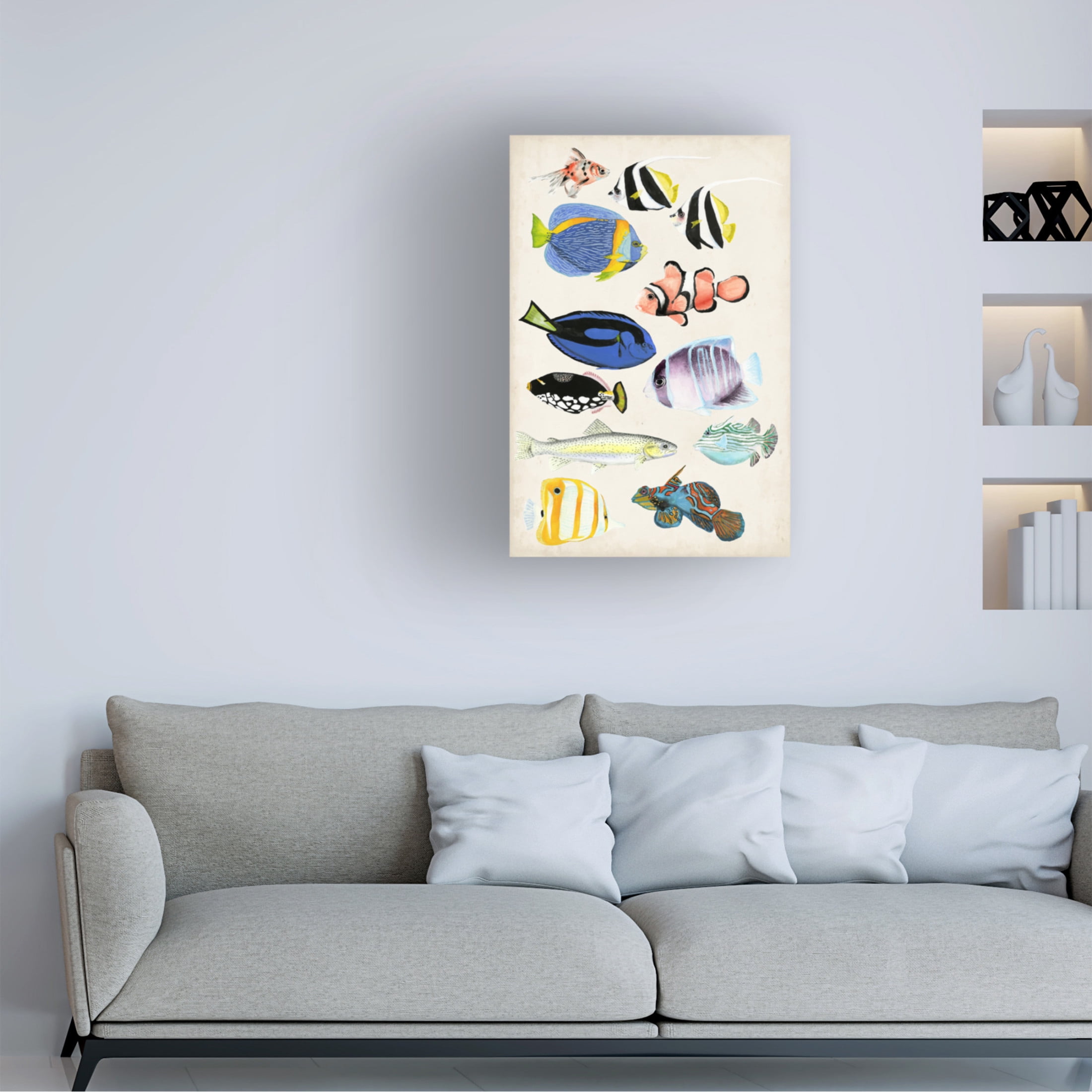 Canvas Wall Art - Naomi McCavitt 'Antique Aquarium II' Wall Art for Living Room, Bedroom, or Office Décor by Trademark Fine Art - 30 x 47 Inches