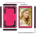 thumbnail image 2 of SOATUTO for Gateway Tab 8" Case FOXXD T8 Sunshine T1 Elite Tablet Case Shockproof Rugged Hybrid Case with Stand for NUU Tab 8 T0801L T0802/TECLAST P80H P80X Mix/VUCATIMES N8/Qlink Scepter 8 inch, Pink, 2 of 6