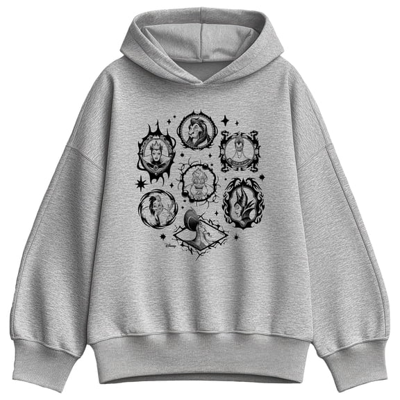 Disney - Villain Frames Oversized Fleece Hoodie Sweatshirt