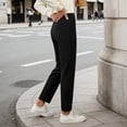 thumbnail image 6 of Business Casual Pants for Women Straight Fit High Waisted Work Pants with Pockets Summer Womens Trousers, 6 of 8