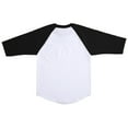 thumbnail image 3 of Hat and Beyond Kids Plain Raglan Baseball T-Shirt with 3/4 Sleeve, 3 of 4
