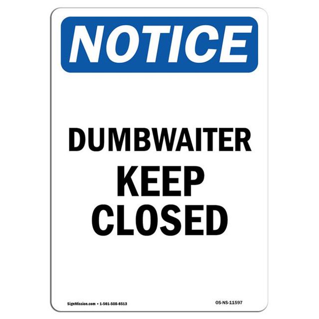 SignMission OS-NS-A-1218-V-11597 12 x 18 Po Panneau d'Avertissement OSHA - Garde d'Enfants Fermée