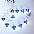 thumbnail image 5 of VOSS 10 LED Chanukah Hanukkah String Party Light Decors Candlestick Battery Operated LED For Home Lamp Decorations, 5 of 6
