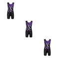 thumbnail image 1 of Minnieouse Chicas de moda Ballet Danza Gimnasia Leotardos Estilo tanque con pantalones cortos para niños 5-6 años Azul Púrpura 7-8 años Type1 NO1, 1 of 1