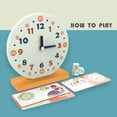 thumbnail image 4 of Montessori reloj de madera juguetes juego educativo para aula bebé Zulema Rompecabezas de reloj de enseñanza, 4 of 8