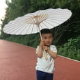 thumbnail image 6 of Tnobhg Decorative Umbrella Children DIY Drawing Umbrella Chinese Style Paper Bamboo Parasol Bridal Shower Centerpieces Photo Party Stage Decoration Decor Props, 6 of 7
