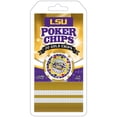 thumbnail image 2 of MasterPieces Casino Style 20 Piece 11.5 Gram Poker Chip Set NCAA LSU Tigers Silver Edition, 2 of 3
