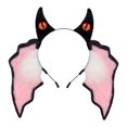 thumbnail image 2 of Diadema con orejas de diablo, accesorio para disfraz de Halloween, diadema con orejas para la noche de carnaval Negro Rosa, 2 of 9