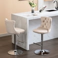thumbnail image 6 of 360° Swivel Bar Stools with Luxury Buttons / Suitable for Kitchen Island, American Design, 6 of 7