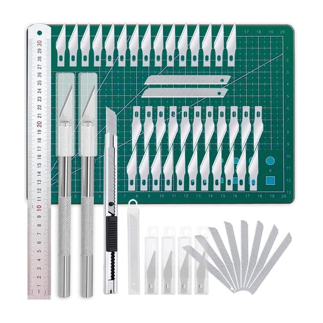 Conjunto de 55 precisión cuchillo de actualización tapete tallado cuchillo de sanía cuchillo de Hobby de cuchillo DIY Sunnimix Graver para manualidades de papel