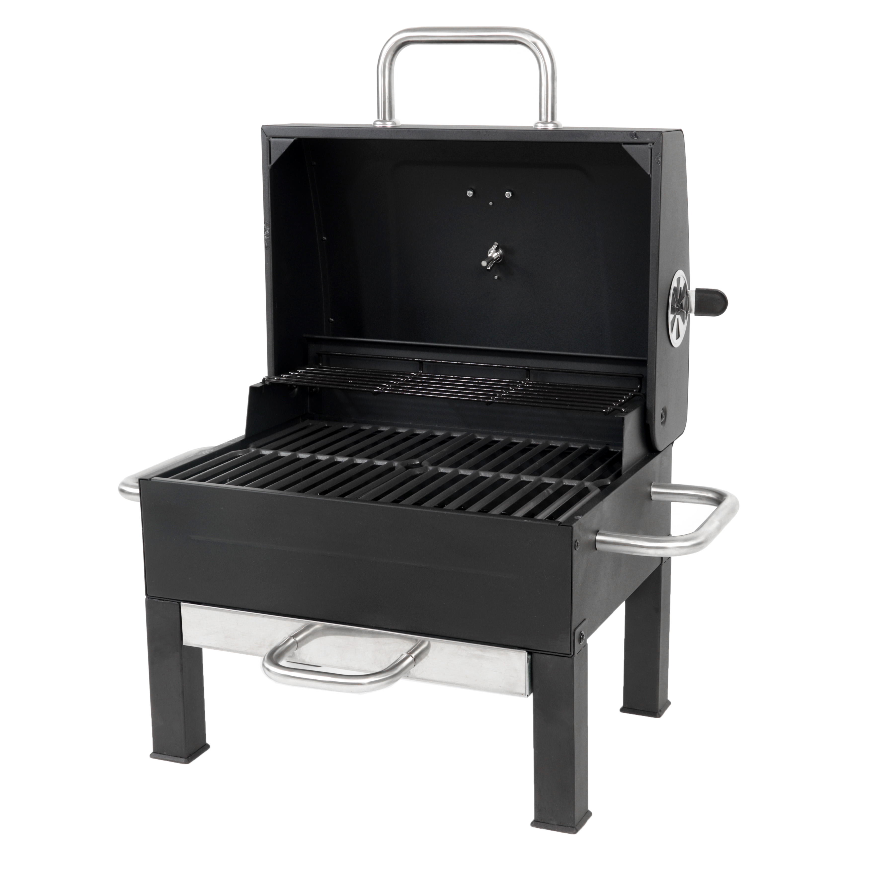 Expert Grill Premium Portable Charcoal Grill, Black and Stainless Steel - image 6 of 18