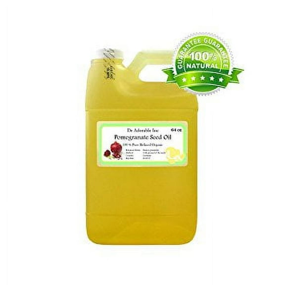 Dr Adorable - 64 oz - Pomegranate Seed Oil - 100% Pure Organic Cold Pressed Natural Hair Skin Care Anti Aging