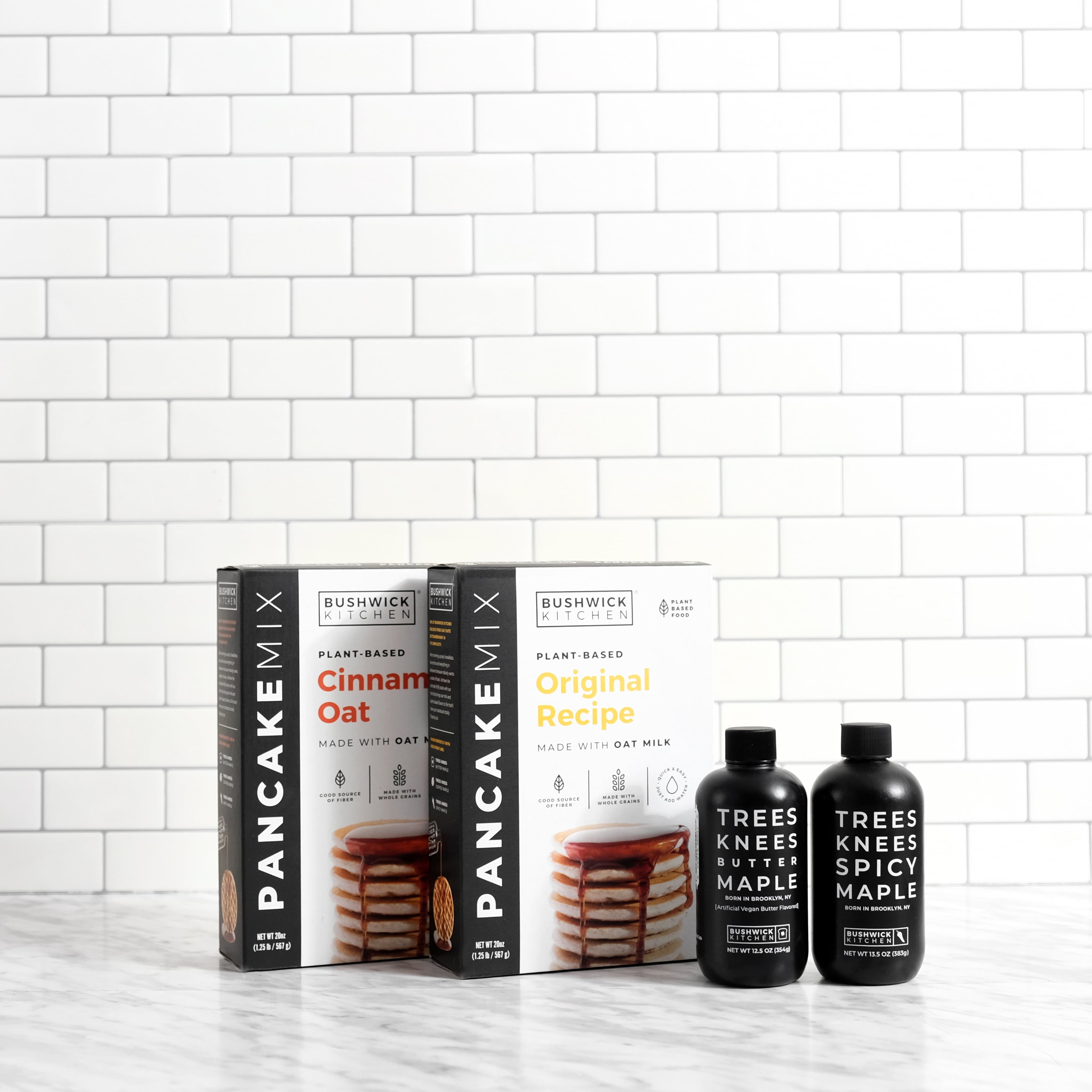 Bushwick Kitchen Oat Milk Pancake and Waffle Mix, Cinnamon Oat, 20 oz