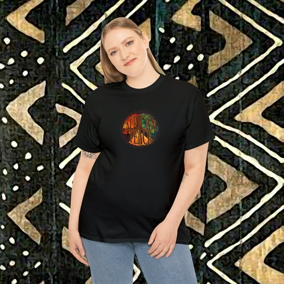 Unisex Ultra Cotton/African Pride T-shirt/African Peace/S-5XL WH,BLK,Grey