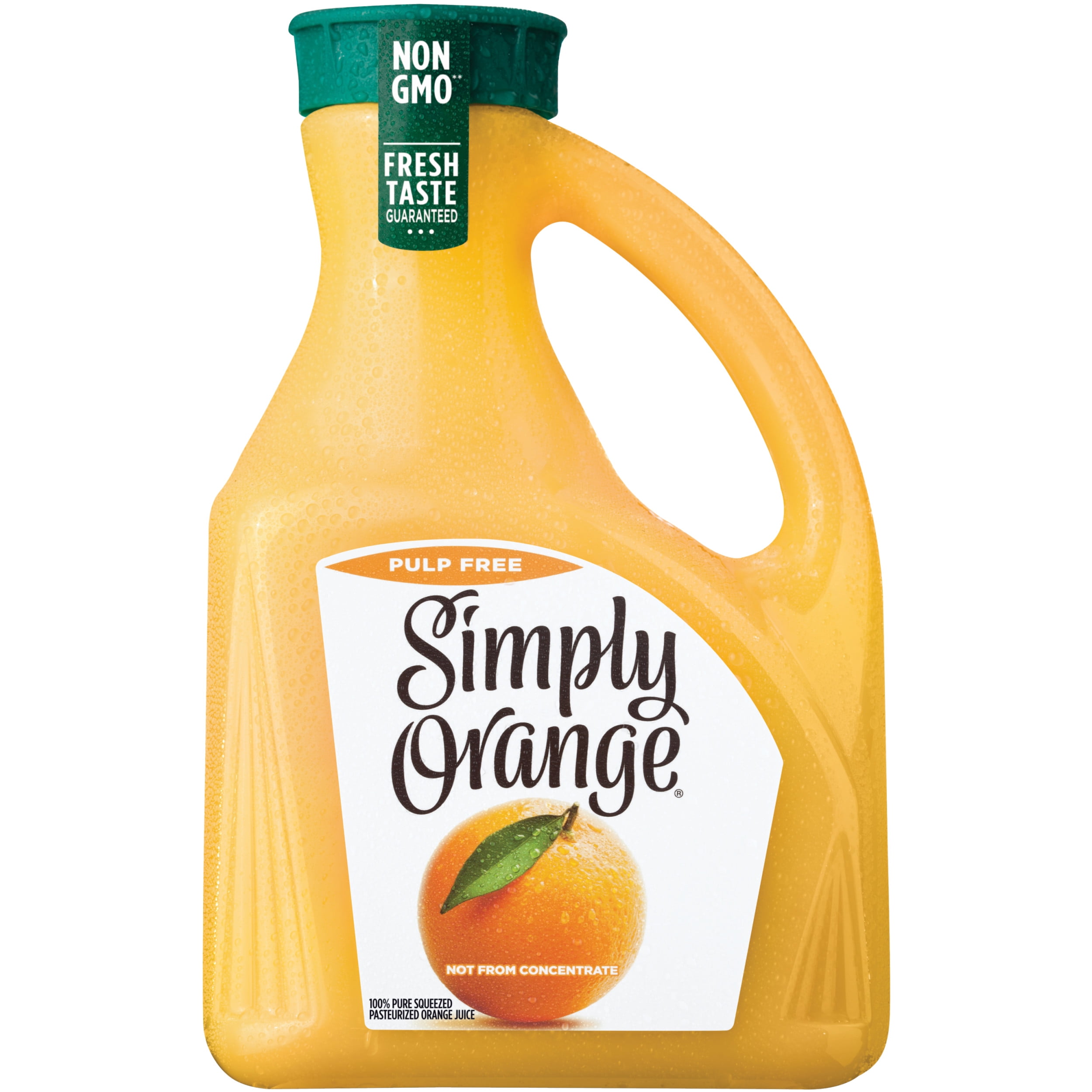 Simply Non GMO Orange Juice No Pulp, 89 fl oz Bottle