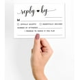 thumbnail image 3 of Inkdotpot 50 Blank RSVP Cards With White Envelopes-White Style Response Card-RSVP For Wedding-Rehearsal Dinner-Baby Shower-Bridal Shower-Engagement Party Invitations, 3 of 5