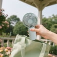 thumbnail image 4 of Desktop and Handheld Small Fan USB Rechargeable Portable Fan with Three Speed Settings Powerful Wind for Indoor Outdoor Use Personal Cooling Device, 4 of 7