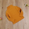 thumbnail image 6 of Douhoow Toddler Girl Ribbed Turtleneck Sweater Fall Solid Long Sleeve Slim Pullover 1-6Y, 6 of 8