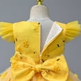 thumbnail image 3 of Vedolay Dressers Little Girls Dresses Summer Holiday Cute Prints,Yellow 140/9Y, 3 of 5