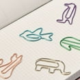 thumbnail image 3 of Clip de papel de papelería de oficina de forma linda de dibujos animados multicolor de moda delicada, 3 of 8