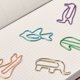 thumbnail image 2 of Clip de papel de papelería de oficina de forma linda de dibujos animados multicolor de moda delicada, 2 of 8