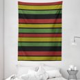 thumbnail image 1 of Jamaican Tapestry, Knitted Effect Rastafarian Stripes Abstract Caribbean Culture Elements Tropical, Wall Hanging for Bedroom Living Room Dorm Decor, 60W X 80L Inches, Multicolor, by Ambesonne, 1 of 2