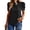 Black, variant on Womens Tops Dressy Casual Blouses Summer Spring Clothes Mock Neck Short Sleeve Shirts Business Work Fall Outfits