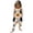 White, variant on Gunia Toddler Girls Halloween Outfit Flannel Kids Suspender Romper Loose Harem Style Jumpsuit Festive Party Outfits Black 2-3 Years