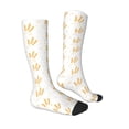 thumbnail image 3 of Fotbe Wheat print Women's Men's Novelty Crew Socks Cotton Socks Knee High Socks for Walking,Running,Nurses,Pregnancy, 3 of 9