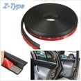 thumbnail image 3 of Phyun 4M Black Z-Shape Window Door Rubber Seal Weather Strip Hollow Car Weatherstrip, 3 of 5