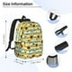 thumbnail image 5 of Easygdp White Blue Striped Sunflower Mochila Ligera de 15 Pulgadas para Estudiantes, Mochila Cómoda para la Escuela y Viajes, Correas Ajustables, 5 of 6