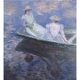 thumbnail image 2 of Claude Monet 20x22 Gold Ornate Framed and Double Matted Museum Art Print Titled - On the Boat, 2 of 4