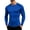 Blue, variant on Lightweight Long Sleeve Crew Neck Athletic Base Layer Top Breathable Slim Fit Winter Training Performance Tee for Men