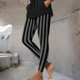 thumbnail image 4 of Hvot&aat Women's Halloween Striped Leggings Sports Fitness Pants Halloween Christmas Costume Pantyhose Stretch Yoga Pants, 4 of 7