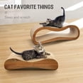 thumbnail image 4 of QUIOCOZY 2-in-1 Cat Scratcher Lounge, Large Cardboard Scratch Board Bed for Indoor Cats, Reversible Cat Scratching Pad, 27.56 x 9.45 x 8.86 in, 4 of 8