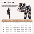 thumbnail image 4 of Pofeuu Geometric Sports Energetic Burst Print Womens Pajamas Set Long Sleeve Sleepwear Button Down Nightwear Soft Pj Lounge Sets Button Down Pajamas Women-Medium, 4 of 7