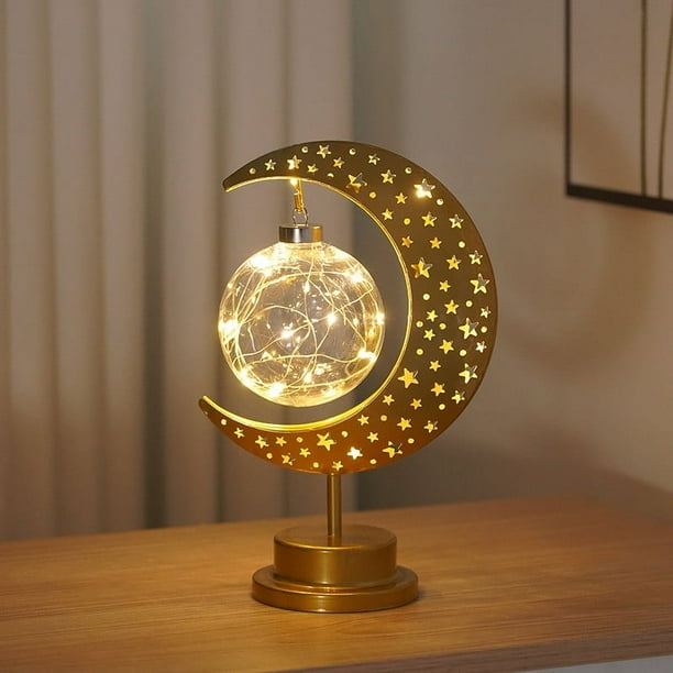 Luz Decorativa Led de Estrella, Luz Nocturna de Hierro Forjado