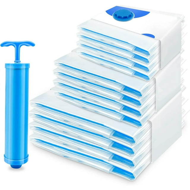 Vacuum bags for clothes duvets 12 pieces, 3 sizes